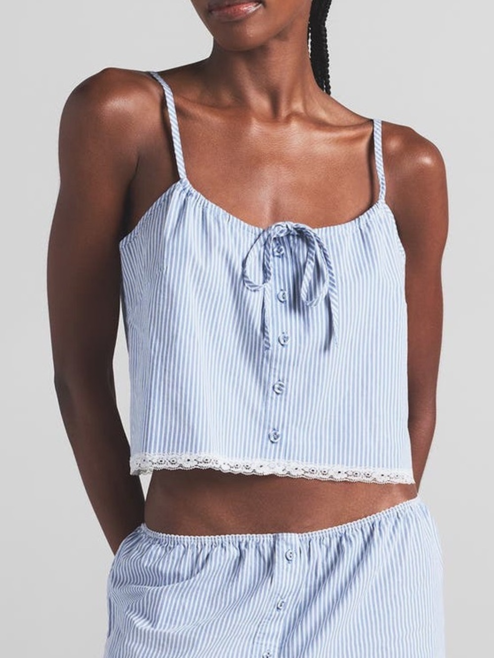 SKIMS COTTON POPLIN SLEEP
Sleep Cami Cadet Stripe